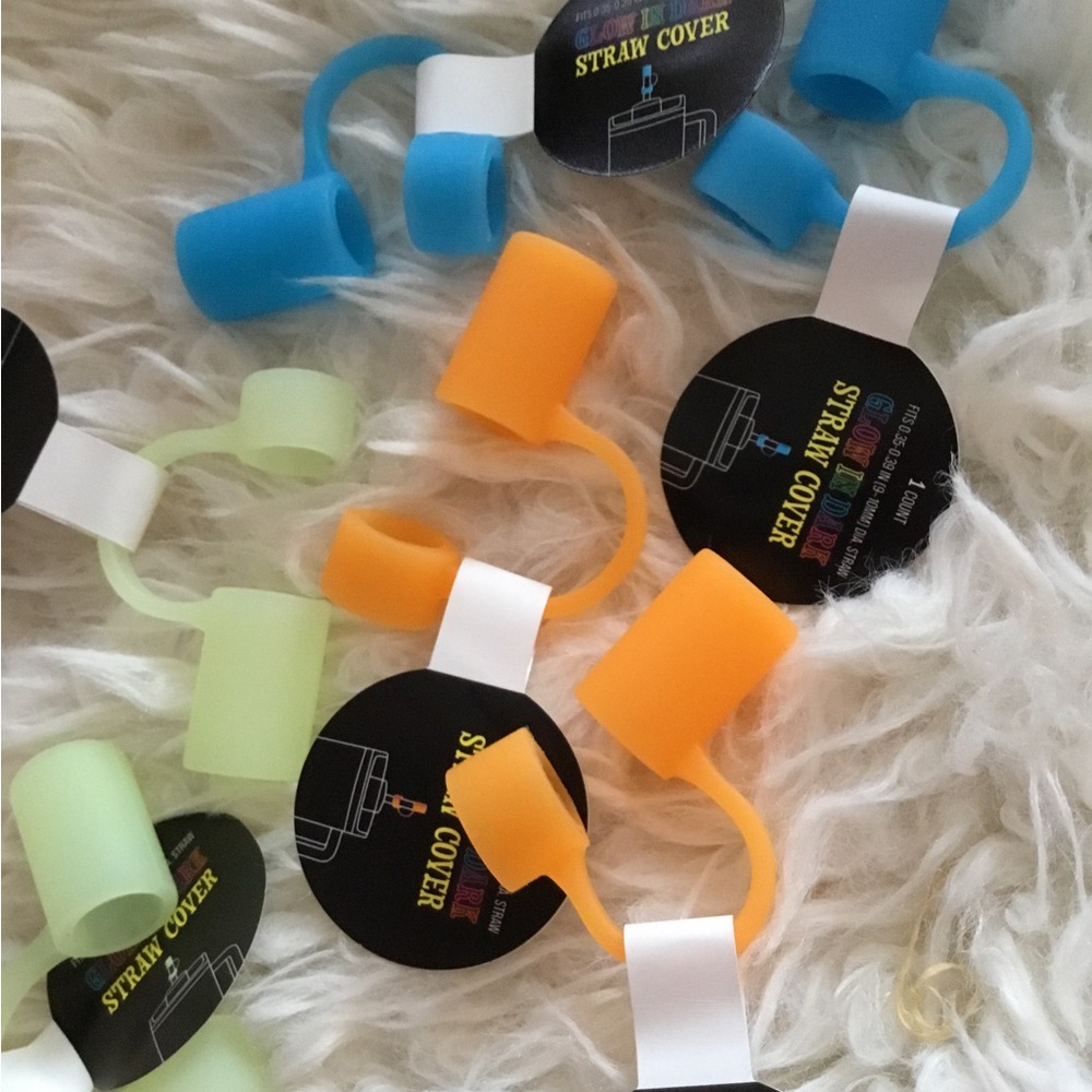 Colorful Silicone Straw Covers 6